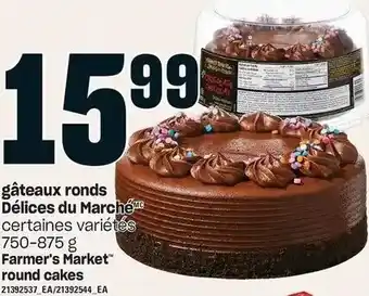 Provigo Farmer's Market Round Cakes 750-875 g offer