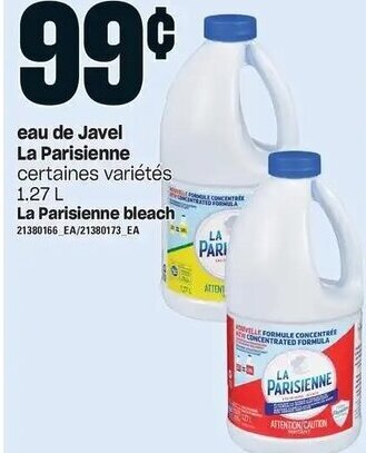 Provigo La Parisienne Bleach 1.27 L offer