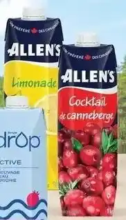 Provigo Allen's 1 L Limonade or Cocktail de Canneberge offer