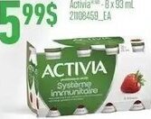 Provigo Activia 8 x 93 ml offer