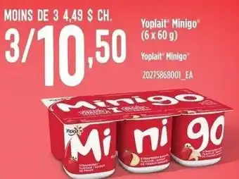 Provigo Yoplait Minigo 6x60 g offer