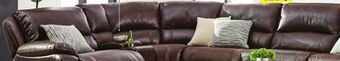 Leon's Santorini 6-piece power reclining sectional - walnut offer