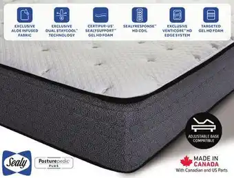Leon's Sealy posturepedic® plus sterling series serenity pro firm queen mattress offer