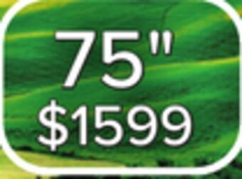 Leon's Lg 75" 4k qned 120hz smart tv with thinq ai® - 75qned80uqa offer
