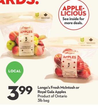 Longo's Longo's fresh mcintosh or royal gala apples offer