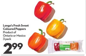 Longo's Longo's fresh sweet coloured peppers offer