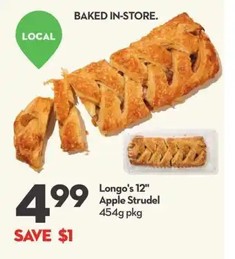 Longo's Longo's 12" apple strudel offer
