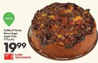 Longo's Dufflet 8" rustic brown sugar apple cake offer