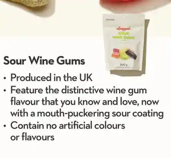 Longo's Sour wine gums offer