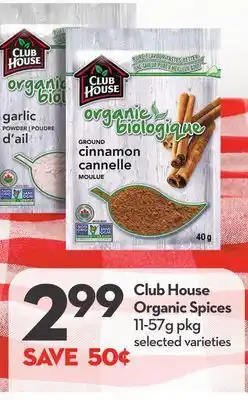Longo's Club house organic spices offer