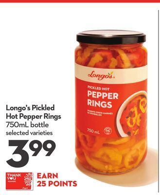 Longo's Longo's pickled hot pepper rings offer