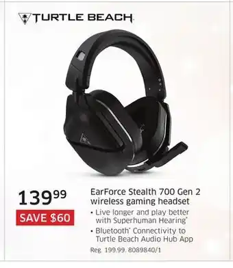The Source Turtle beach earforce stealth 700 gen 2 wireless gaming headset offer