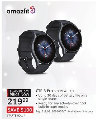 The Source Amazfit gtr 3 pro smartwatch offer