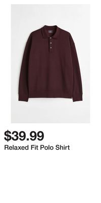 H&M Relaxed fit polo shirt offer