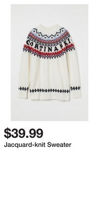 H&M Jacquard-knit sweater offer