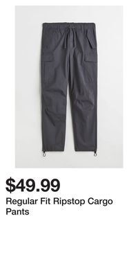 H&M Regular fit ripstop cargo pants offer