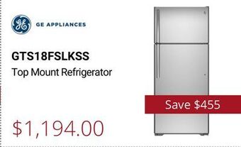 Ge top mount refrigerator