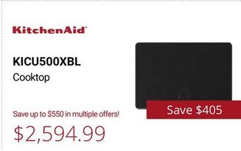 Canadian Appliance Source Kitchenaid cooktop offer