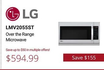 Canadian Appliance Source Lg over the range microwave offer