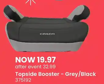 Babies 'R' Us Cosco topside booster - black/grey offer