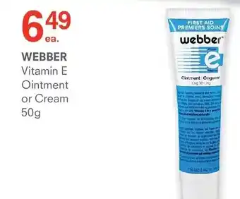 Guardian Pharmacy Webber vitamin e ointment or cream offer