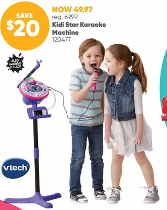 Toys R us Vtech kidi star karaoke machine (pink/purple) - english edition offer