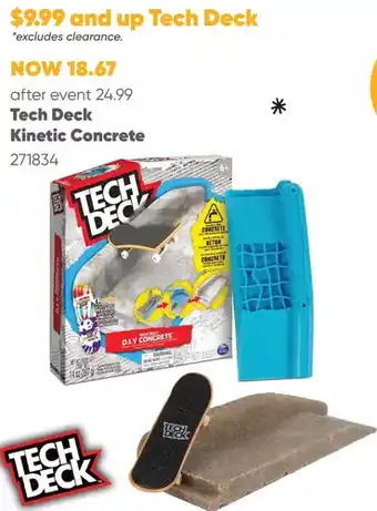 Toys R us Tech deck diy concrete reusable modeling playset with exclusive enjoi fingerboard, rail, molds, skatepark kit offer