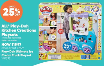 Toys R us Play-doh kitchen creations ultimate ice cream truck playset offer