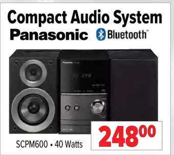 2001 Audio Video Panasonic compact audio system offer