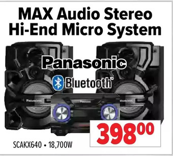 2001 Audio Video Panasonic max audio stereo hi-end micro system offer