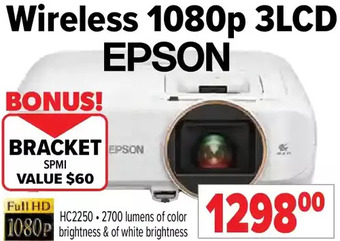 2001 Audio Video Epson wireless 1080p 3lcd offer