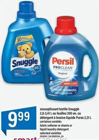 Maxi Snuggle or Purex Fabric Softener or Sheets or Liquid Laundry Detergent offer