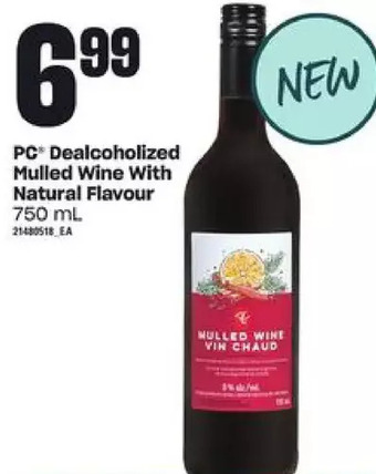 Zehrs Markets Pc dealcoholized mulled wine with natural flavour offer