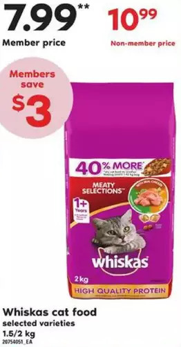 Zehrs Markets Whiskas cat food offer
