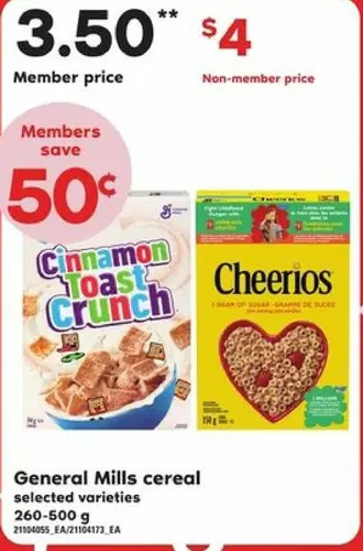Loblaws General mills cereal offer