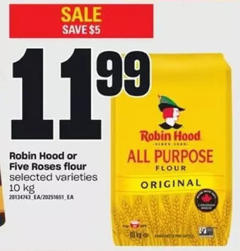 Loblaws Robin hood or five roses flour offer