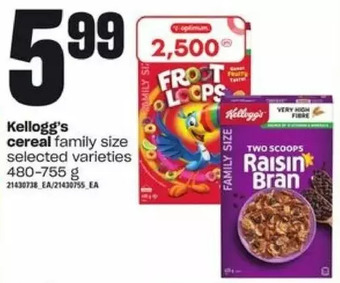 Loblaws Kellogg's cereal offer