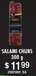 Loblaws Salami chubs offer