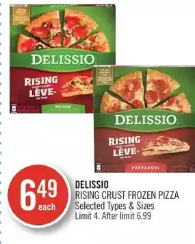 Shoppers Drug Mart Delissio rising crust frozen pizza offer