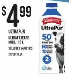 Loblaws Ultrapur ultrafiltered milk offer