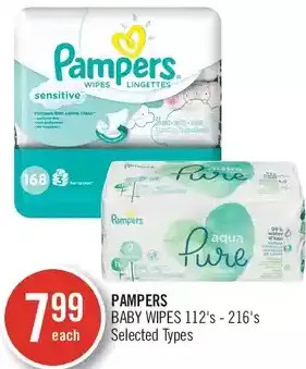 Shoppers Drug Mart Pampers baby wipes offer