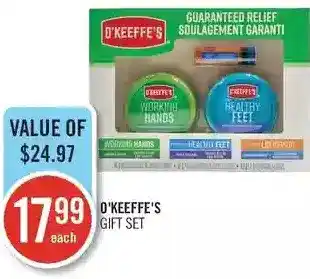 Shoppers Drug Mart O'keeffe's gift set offer
