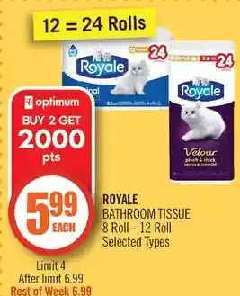 Shoppers Drug Mart Royale bathroom tissue offer