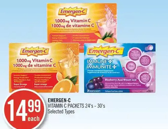 Shoppers Drug Mart Emergen-c vitamin c packets offer