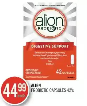 Shoppers Drug Mart Align probiotic capsules offer