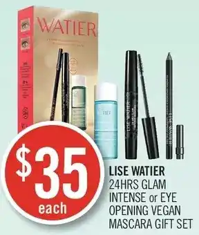 Shoppers Drug Mart Lise watier 24hrs glam intense or eye opening vegan mascara gift set offer