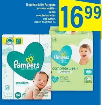Maxi Pampers Wipes 504-720 un. offer