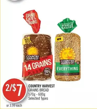 Shoppers Drug Mart Country harvest grains bread offer