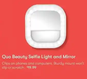 Shoppers Drug Mart Quo beauty selfie light and mirror offer