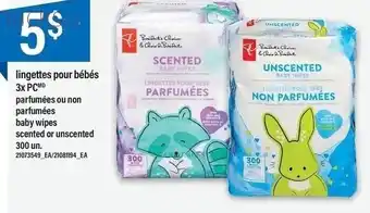 Maxi PC Baby Wipes Scented or Unscented offer